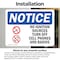 Signmission No Ignition Sources Turn Off Sign, Vinyl Decal, 10in W x 7in L, 2PK OS-2PACK-NS-D-710-L-14667 - alternate 6